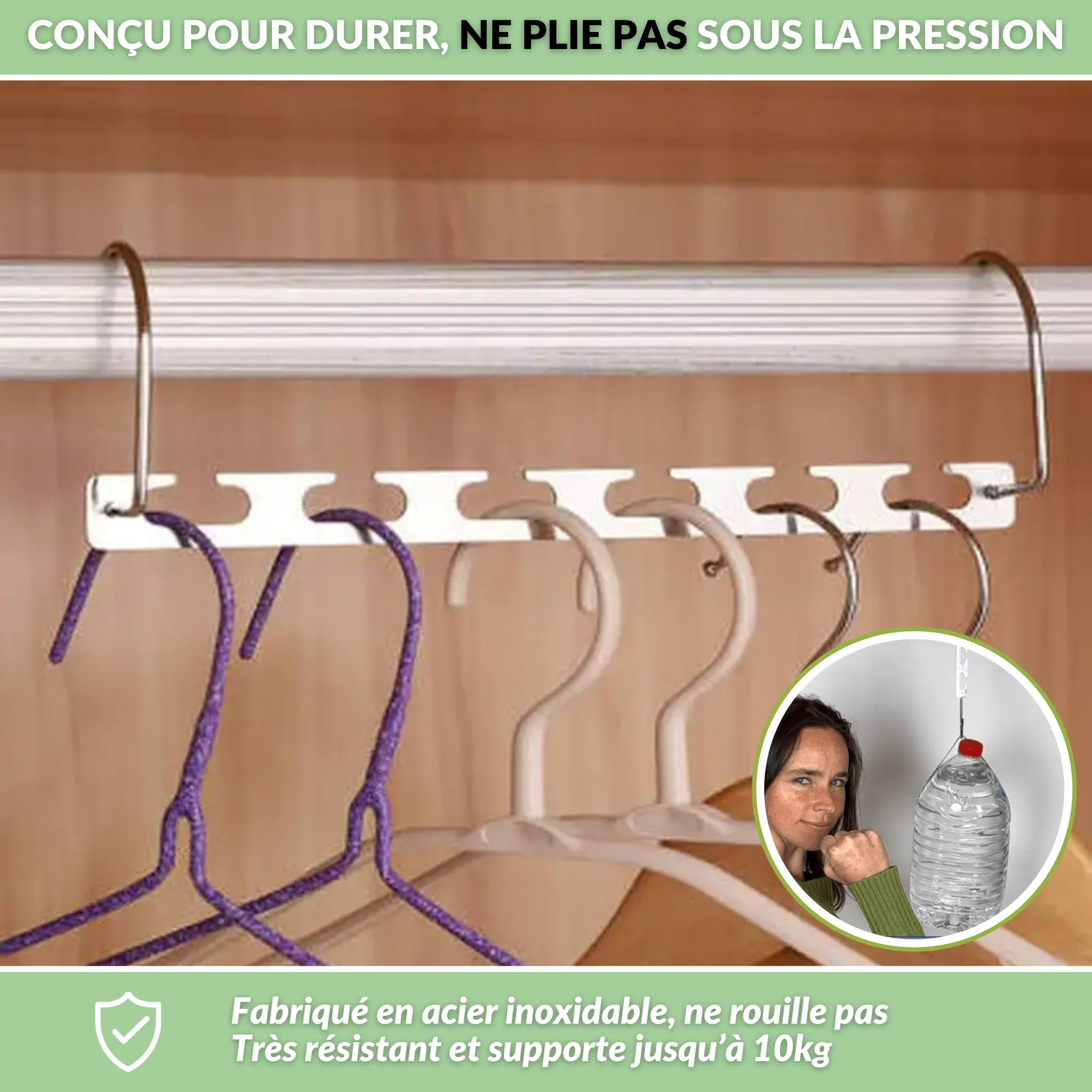 Cintreo - Le cintre gain de place 6 en 1 - Image 3