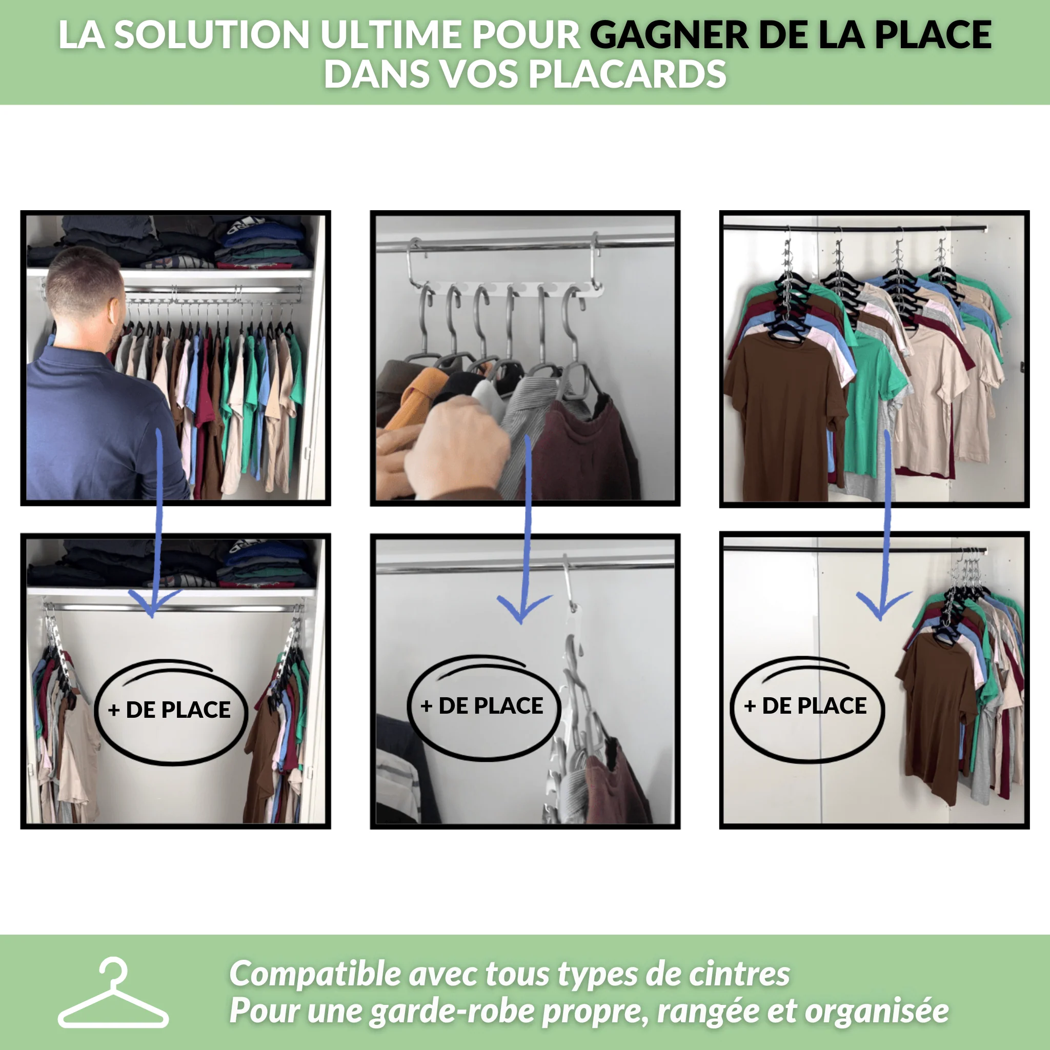 Cintreo - Le cintre gain de place 6 en 1 - Image 4
