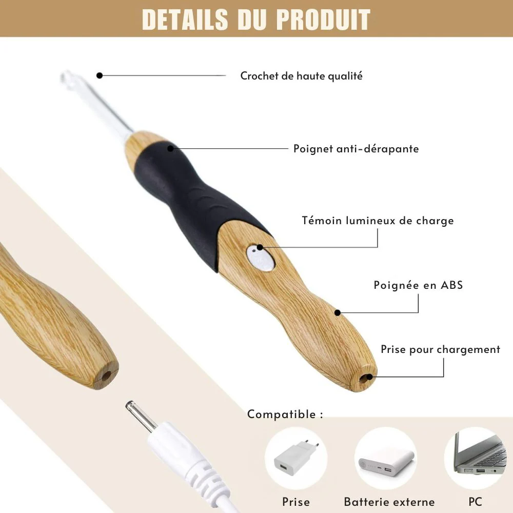 Ensemble de crochets lumineux | VisionCrochet™ - Image 6