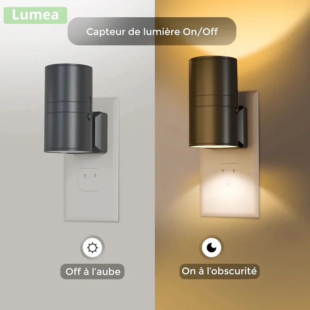 Lampe LED murale | Luminosité réglable et détecteur de luminosité - Image 2