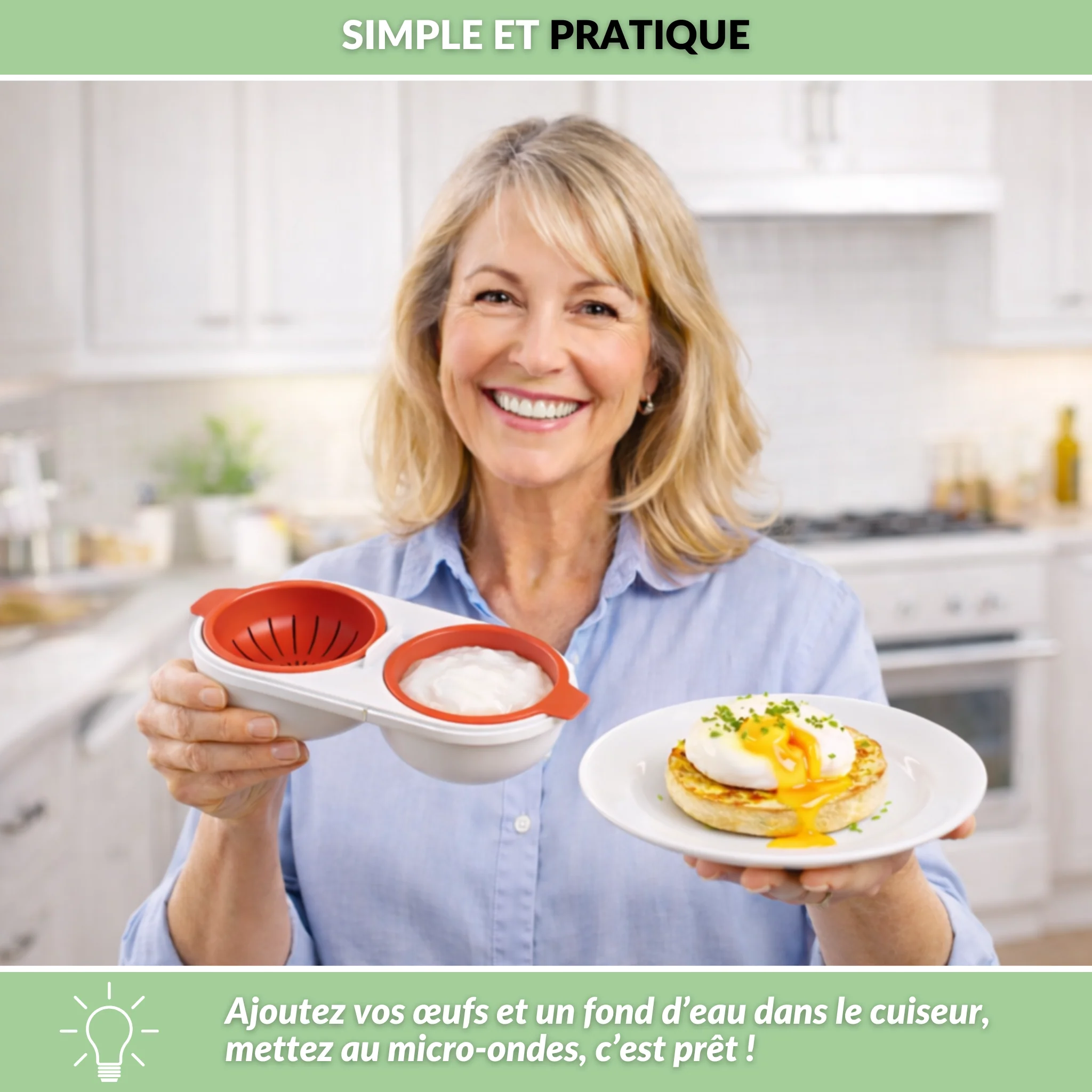 Oeuf-Minute – Cuiseur à œufs pour une cuisson parfaite à chaque fois - Image 2