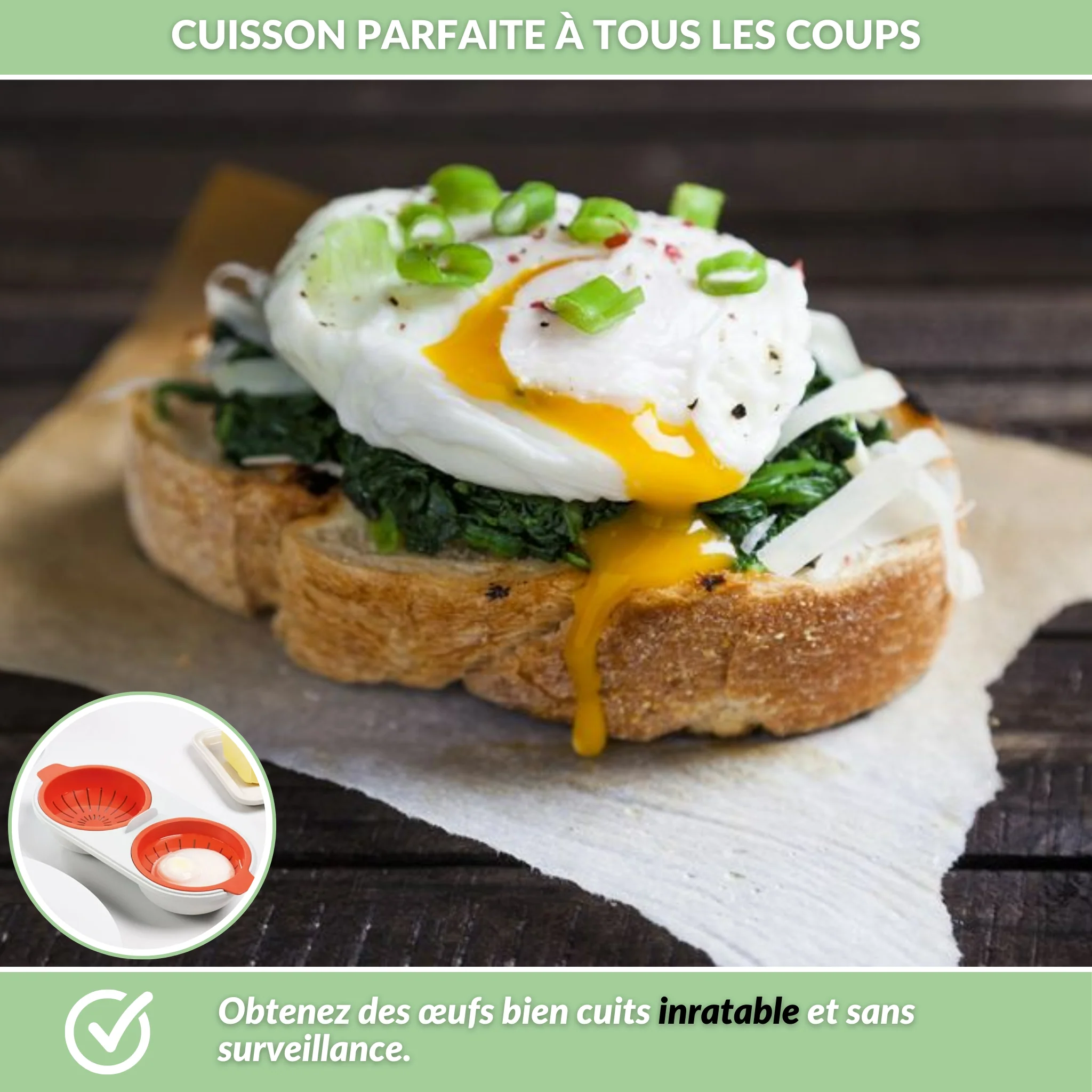 Oeuf-Minute – Cuiseur à œufs pour une cuisson parfaite à chaque fois - Image 4