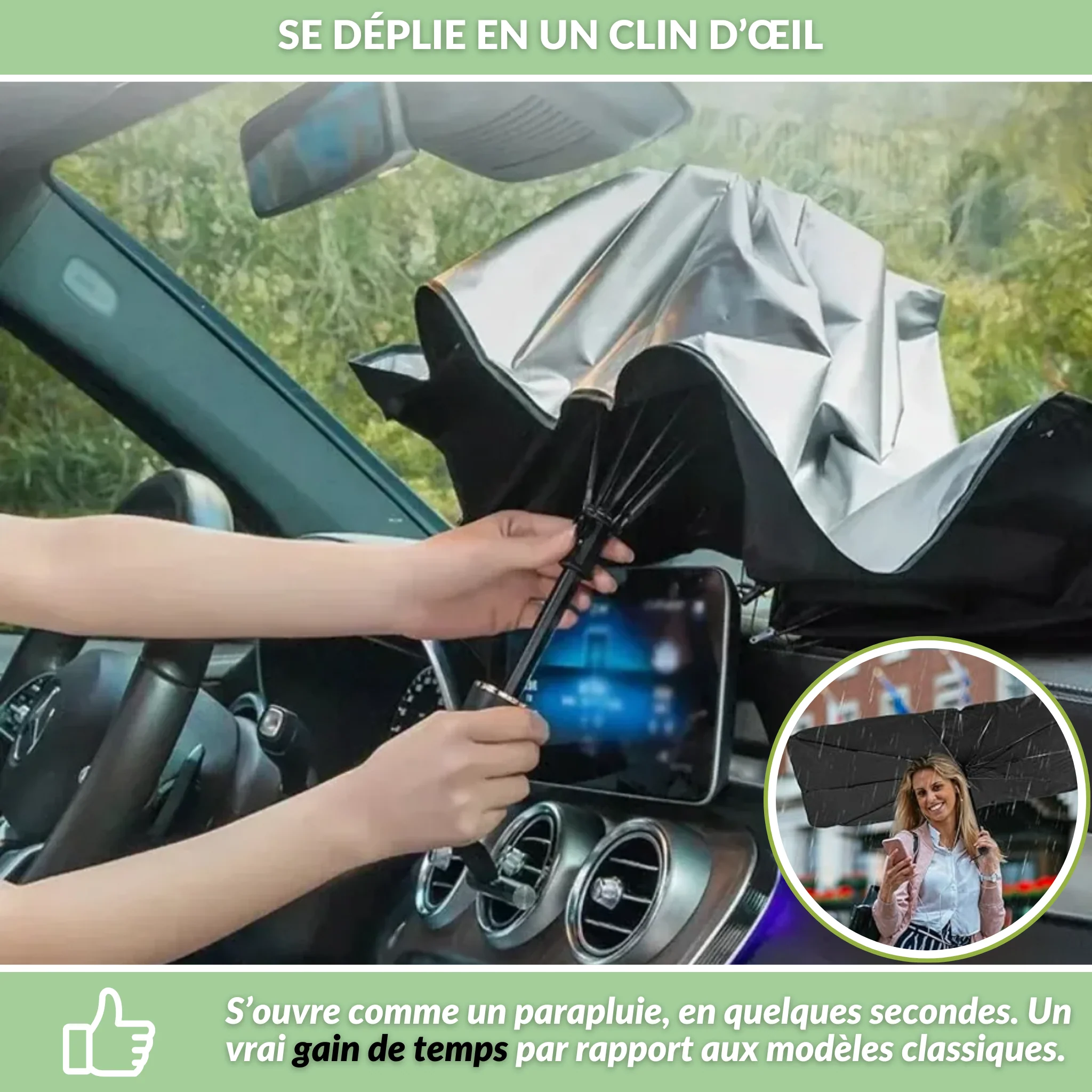 Sunbrella – Le pare-soleil qui s’ouvre comme un parapluie - Image 2